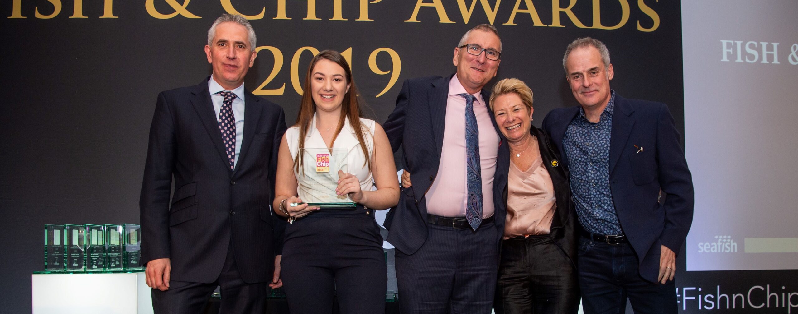 Image of winning group at the Fish and Chips Awards 2019