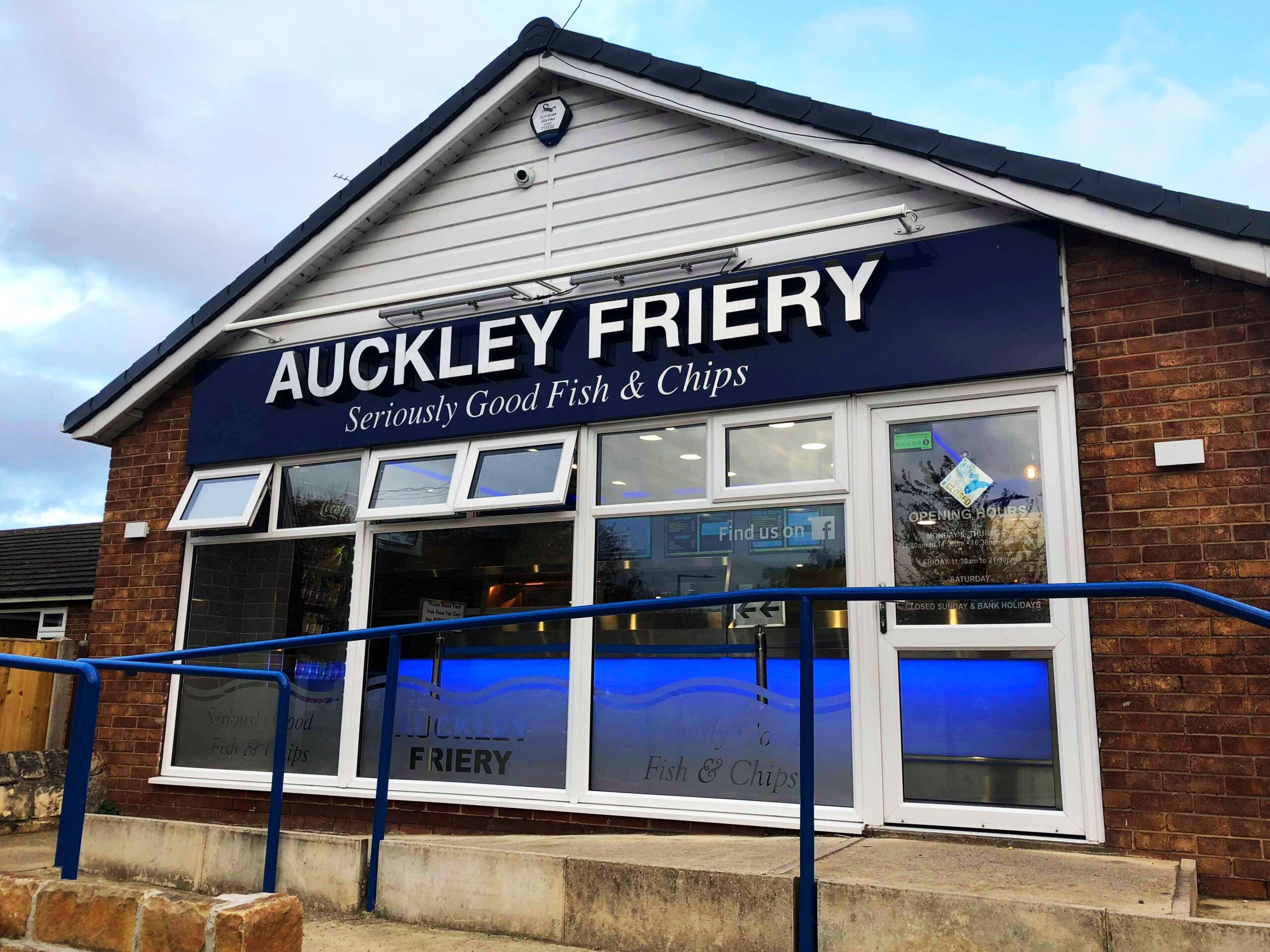 Image looking into Aukley Friery Seriously Good Fish & Chip shop