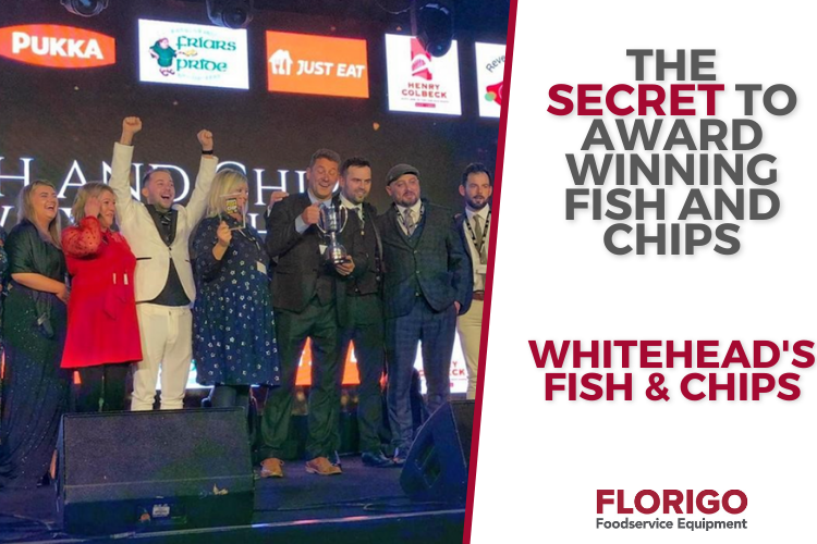 Image of Whitehead's Fish and Chips winning at the National Fish and Chip Awards in London