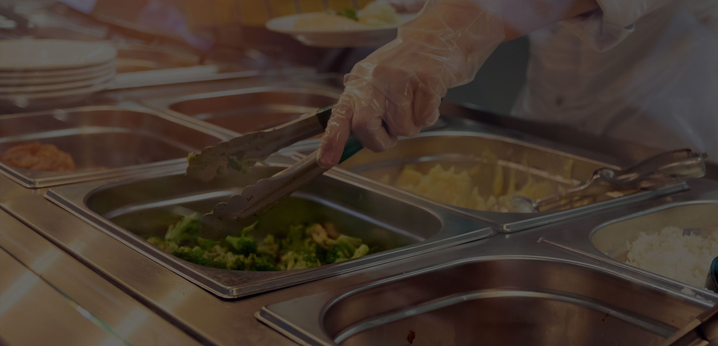 Food served out of trays