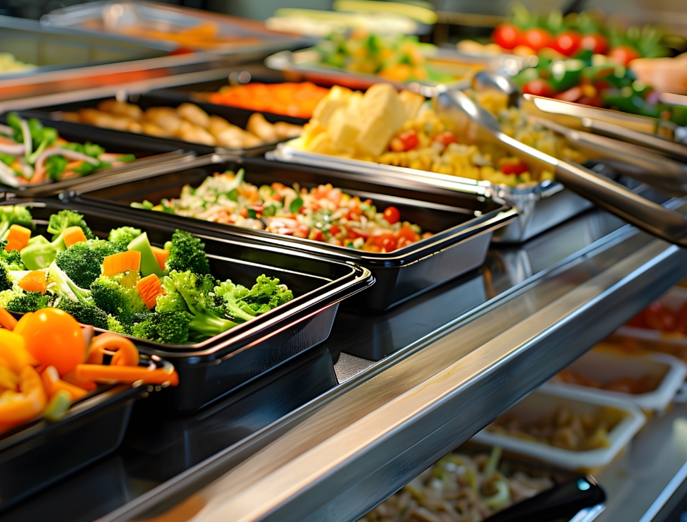 Image of deli and cold food being served from a Florigo food counter