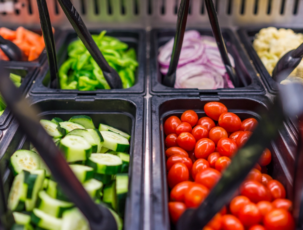 Image of deli and cold food being served from a Florigo food counter