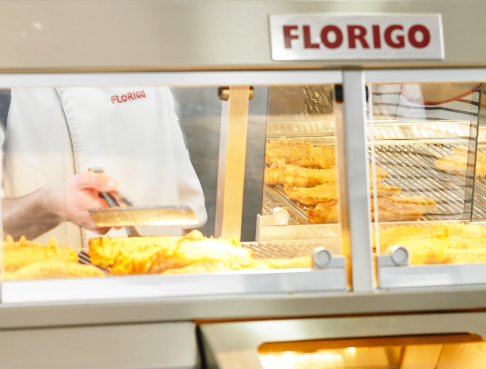 Florigo frying unit being used