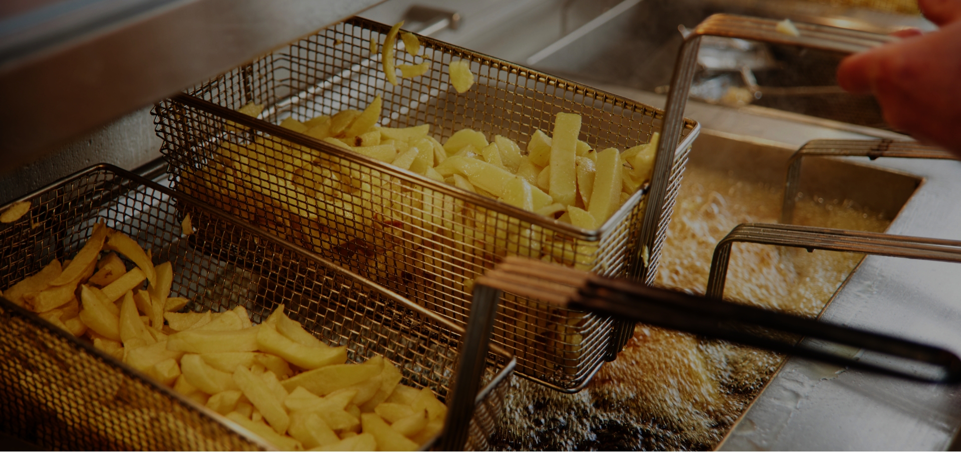 Chips beinig fried in Florigo Fryer