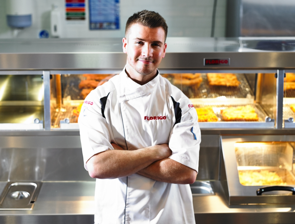 Man posing in Florigo Chef whites