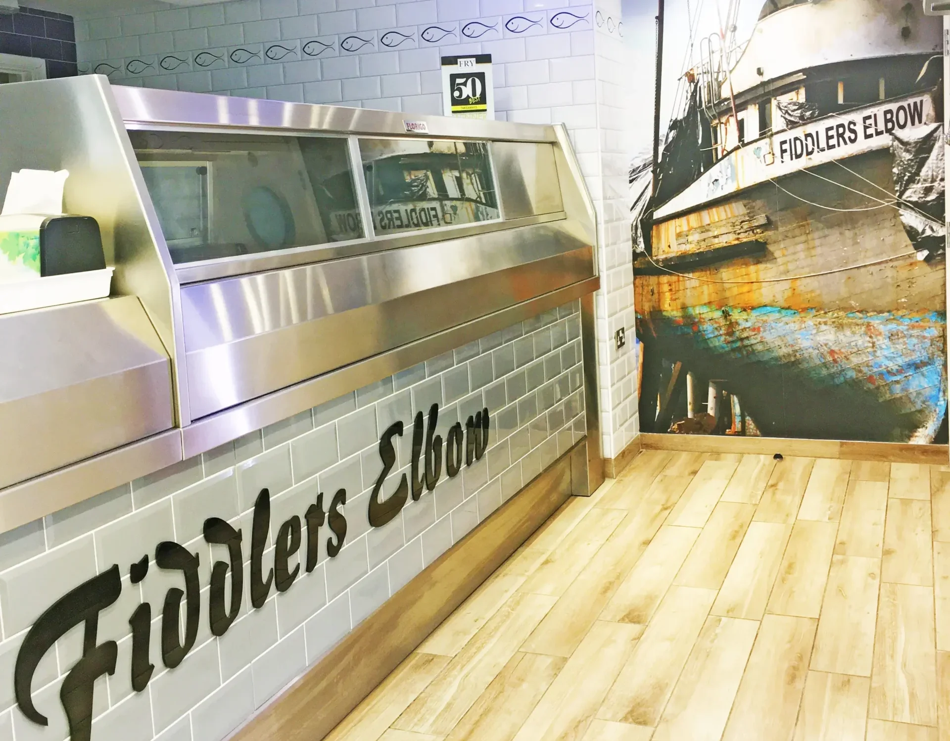 Inside the Fiddlers Elbow with Florigo counter range pictured